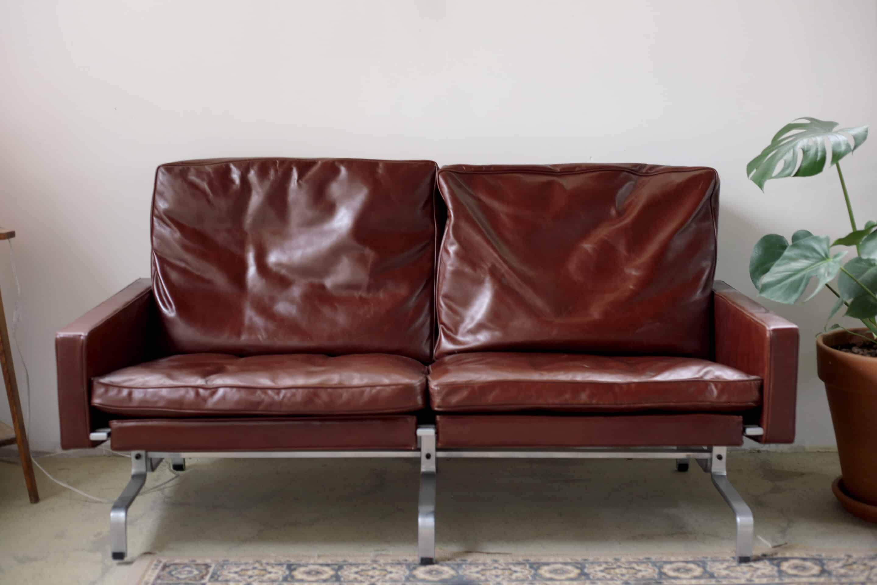 Canapé cuir sellerie ameublement Sofa PK 31 | Atelier du Baron Vesoul